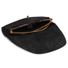 Load image into Gallery viewer, Londo Genuine Leather Eyeglass Case with Button Closure