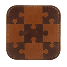 Load image into Gallery viewer, Londo Jigsaw Puzzle Leather Coasters (Set of 6) - Non-Slip Surface