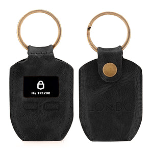 Londo Genuine Leather Case with Keyring for Trezor One Bitcoin Wallet Unisex