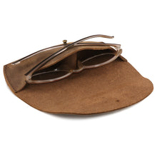 Load image into Gallery viewer, Londo Genuine Leather Eyeglass Case with Button Closure