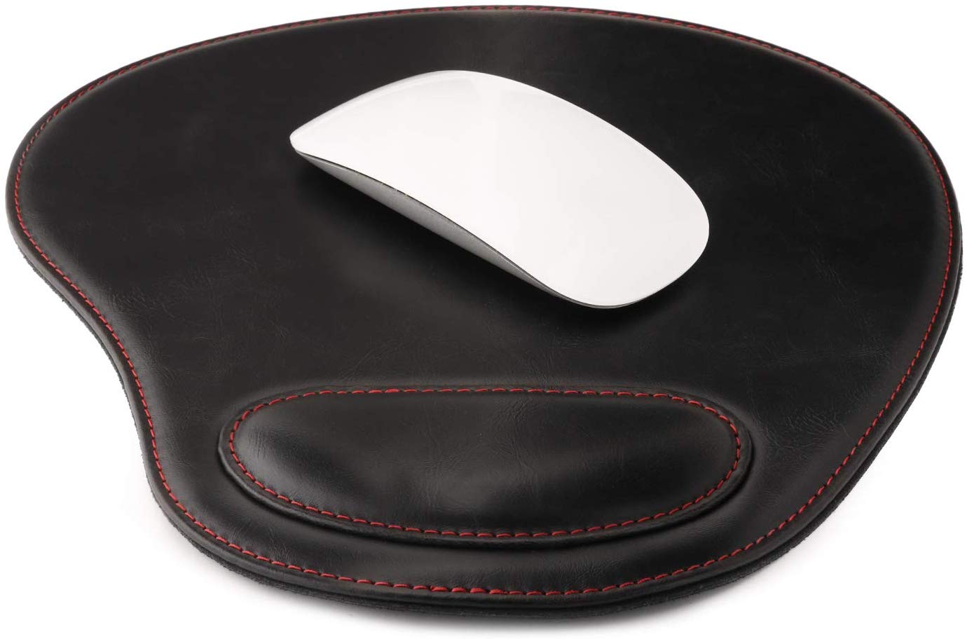 Tapis De Souris Londo En Cuir Blanc Avec Repose-Poignet - Modèles OT215/216/217