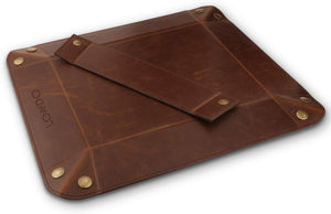 Londo - Leather Tray Organizer - Practical Storage Box for Wallets, Watches, Keys, Coins, Cell Phones and Office Equipment