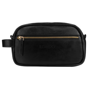 Londo Genuine Leather Travel Toiletry Dopp Kit, Makeup Shaving Organizer Bag, Case - Unisex