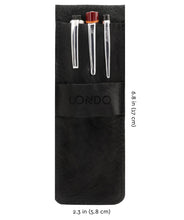 Load image into Gallery viewer, Londo Genuine Leather Pen Case with Sleeve Cover, Pencil Pouch Stationery Bag
