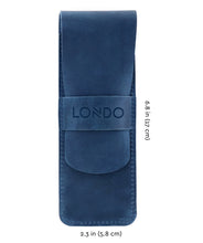 Load image into Gallery viewer, Londo Genuine Leather Pen Case with Sleeve Cover, Pencil Pouch Stationery Bag