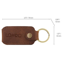 Load image into Gallery viewer, Londo Genuine Leather Case with Keyring for Ledger Nano S Bitcoin Wallet Unisex