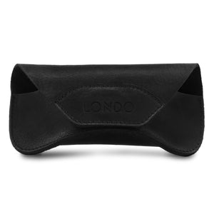 Londo Genuine Leather Eyeglass Case with Magnetic Snap Closure