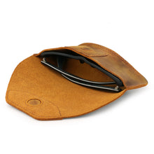 Load image into Gallery viewer, Londo Genuine Leather Eyeglass Case with Magnetic Snap Closure