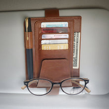 Load image into Gallery viewer, Londo Leather Car Visor Organizer